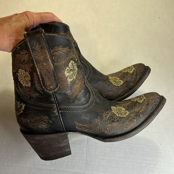 OLD GRINGO 326 LAUREL RUSTIC BEIGE COLOR DARK BROWN OLD SOLES SZ 8B - Picture 14 of 16